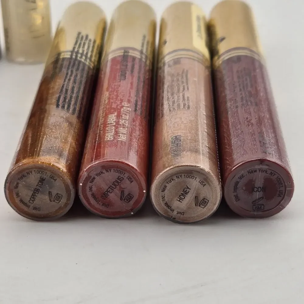 IMAN Luxury Lip Shimmer Lip Gloss Lot Of 8 Assorted Shades Mixed Colors Lot New